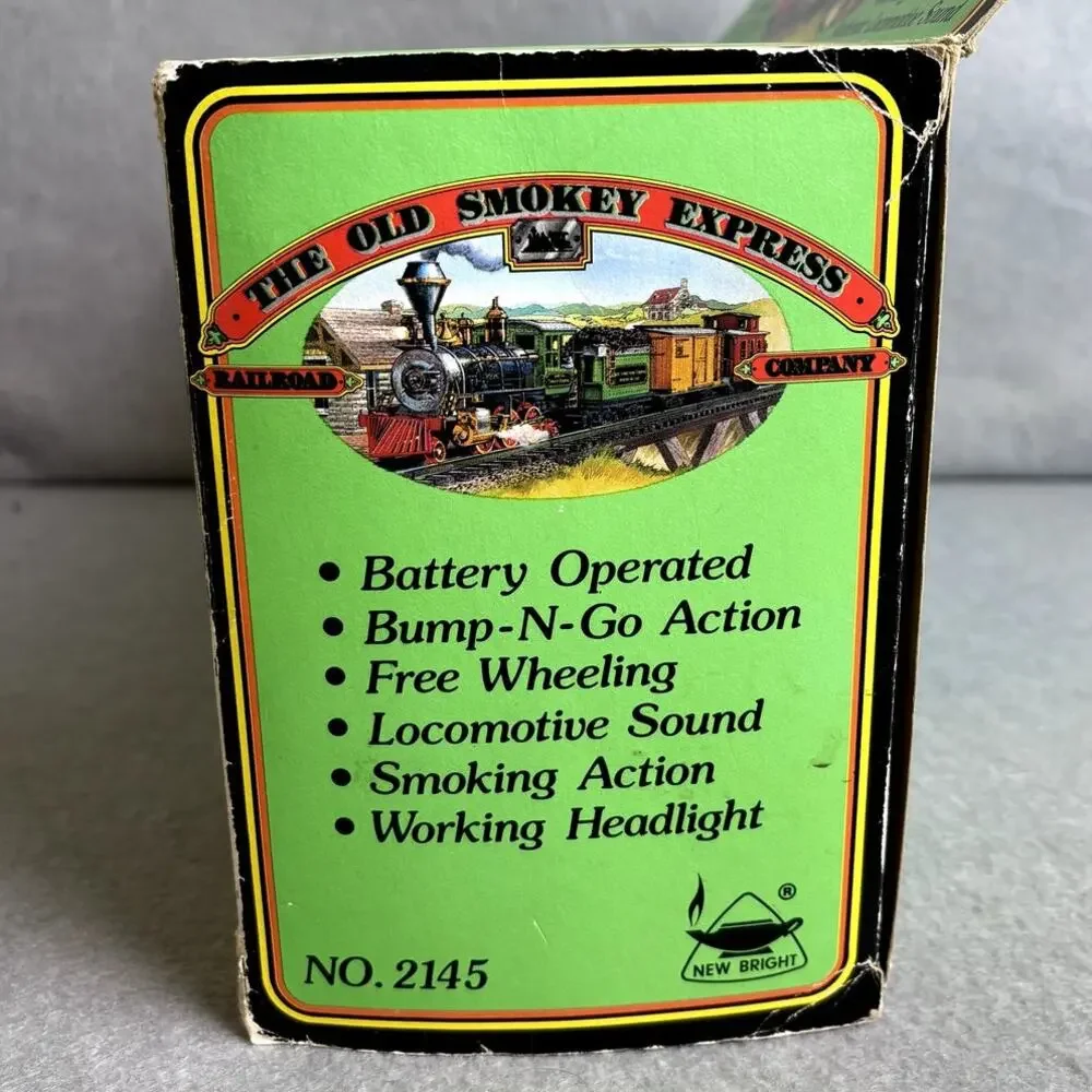 The Old Smokey Express Toy Train Locomotive Sealed Box